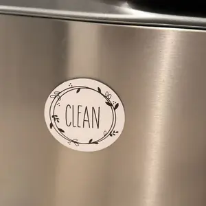 1 Pc Dishwasher Magnet,Dishwasher Clean Dirty Sign,Dishwasher Magnet,CleanTok,Clean Dirty Sign,Strong Magnet,Reversible/Double Sided,Easy to Read,Non-scratch,Waterproof,KitchenHacks,No More Guesswork,Kitchen Life Saver,Aesthetic Kitchen Decor