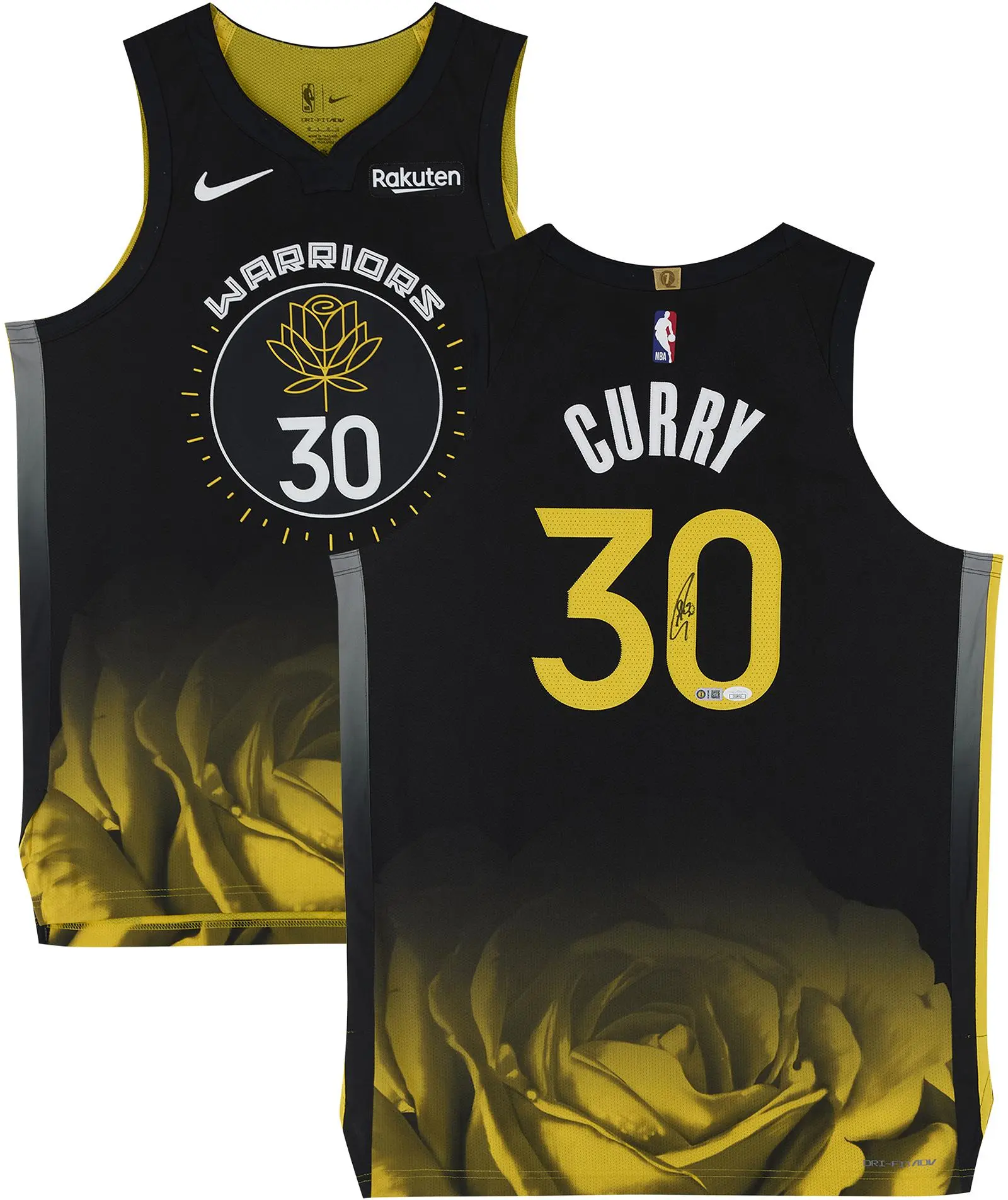 Stephen Curry Golden State Warriors Autographed Black Nike 2022-23 City Edition Authentic Jersey - Fanatics Authentic Certified - NBA Memorabilia