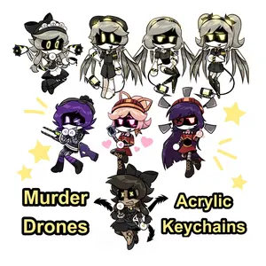 Murder Drones - Acrylic Keychains // Uzi, N, V, J, Cyn, Doll, Lizzy, Cynessa