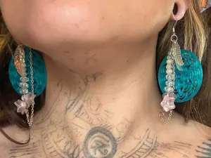 Celestial Fairy Geometric Floral Earrings