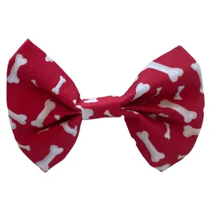 Red Dog Bones Bow Tie