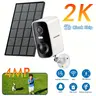 2K Solar Wireless Outdoor Security Camera - 4MP WiFi Cameras, Color Night Vision, PIR Motion Detection, Siren Alarm, IP66 Waterproof, 2-Way Audio, Easy Setup, Home Monitoring