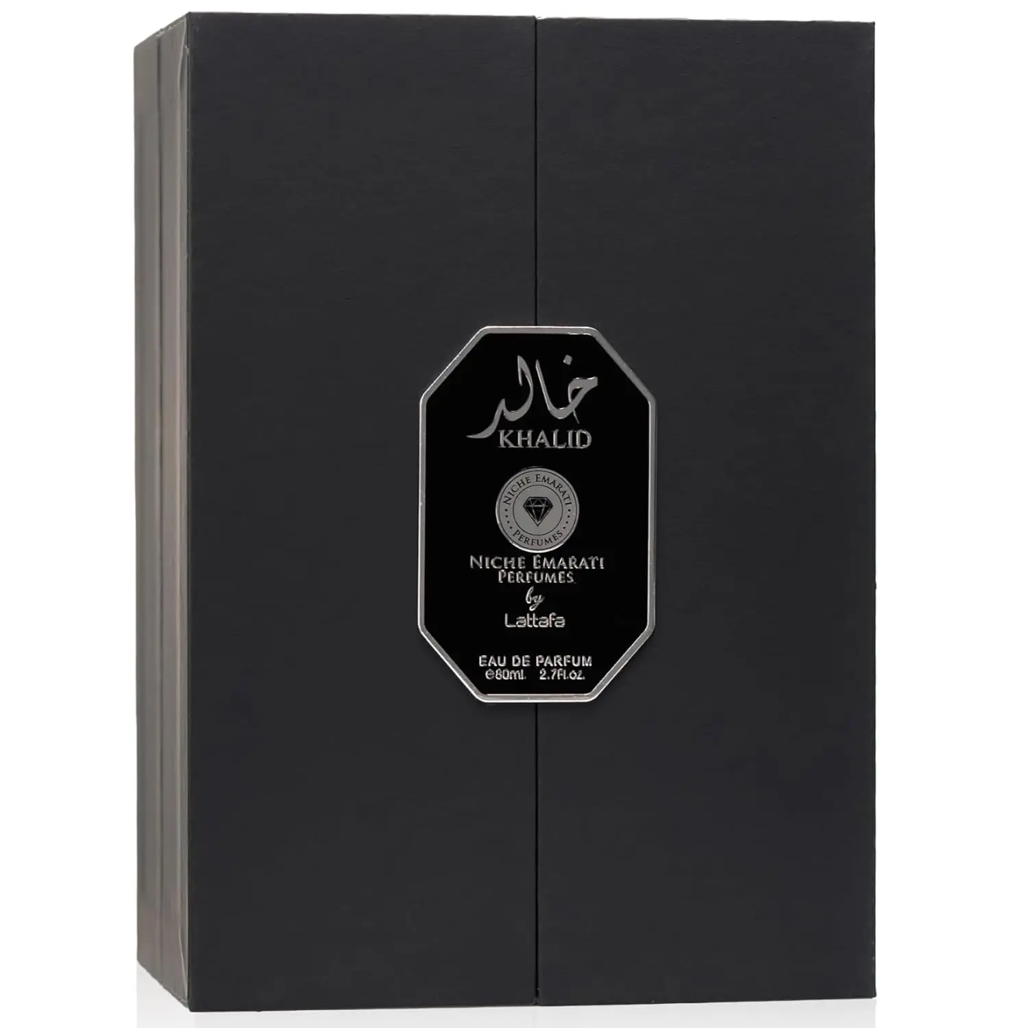 Lattafa Niche Emarati Khalid – Leathery, Smoky, Resinous, Woody – Eau de Parfum for Everyone, 2.7 Ounce / 80 ml