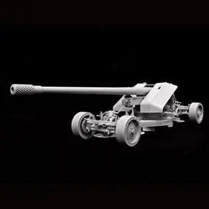 Greatwall L3526 1/35 Scale 128mm Pak44 High Velocity Anti-Tank Gun Model, Military Assembly Model Toy, 2019 Edition