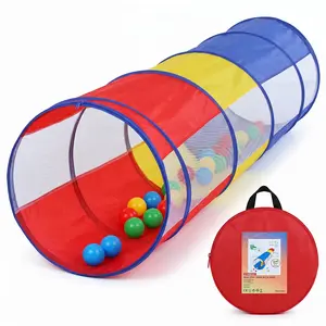 Apojungle Kids Outdoor Play Pop Up Tunnel Tent: Colorful, Portable and Fun.Indoor/Outdoor Sensory Toy, Collapsible Play Tunnel with Carry Bag.