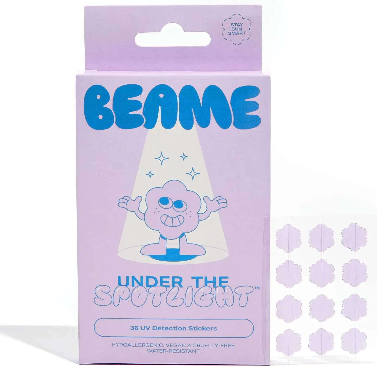 UV Detection Stickers - Sun Smart Tech That Shows When To Reapply - SPF & UV-Sensing - Water-Resistant & Skin-Safe - Vegan & Cruelty-Free - 36 Stickers, 12mmGift.
