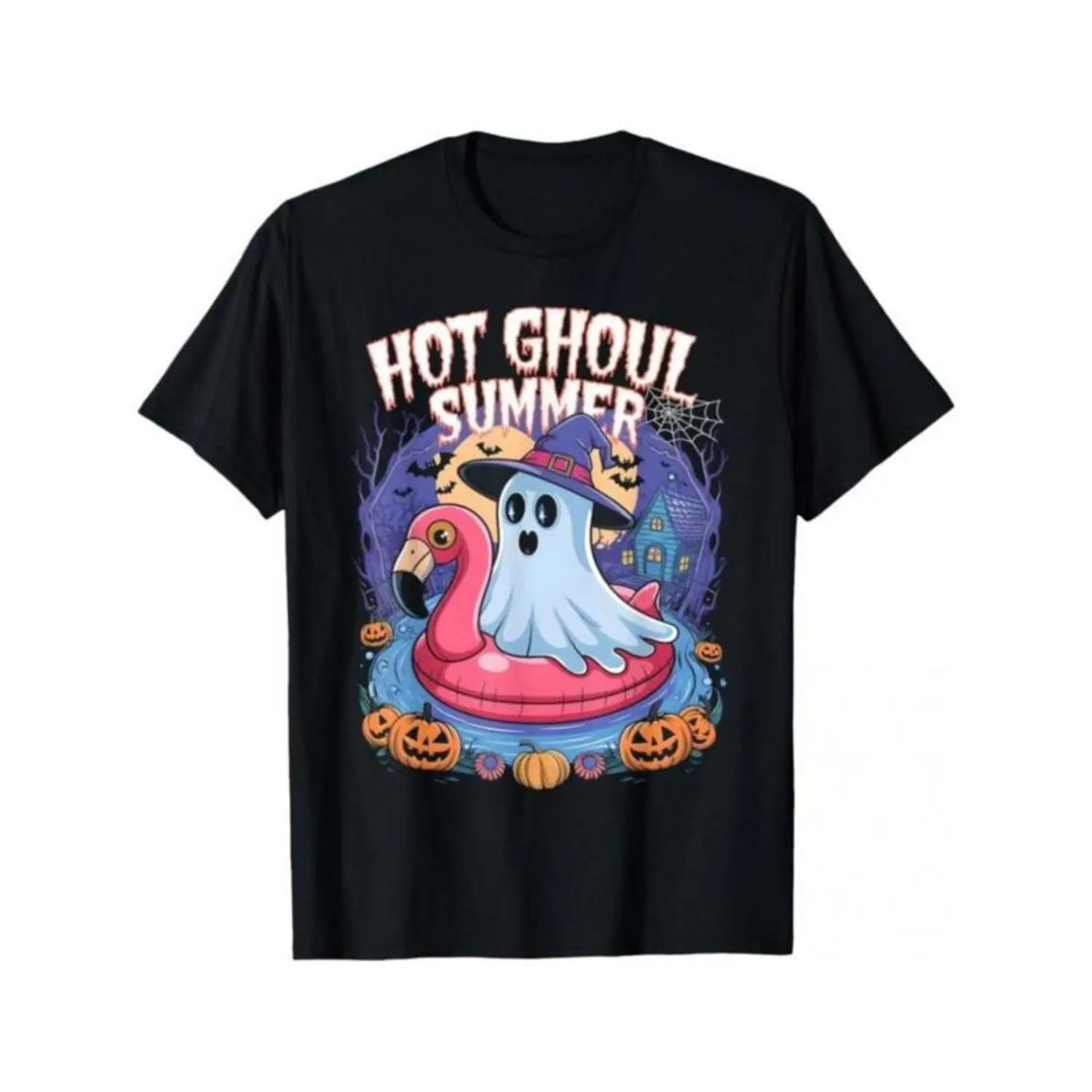 Men's 100% Cotton Casual Loose-Fit Short-Sleeve Tops - Round Neck, Horror Cereal Graphic T-Shirt for Horror Fans