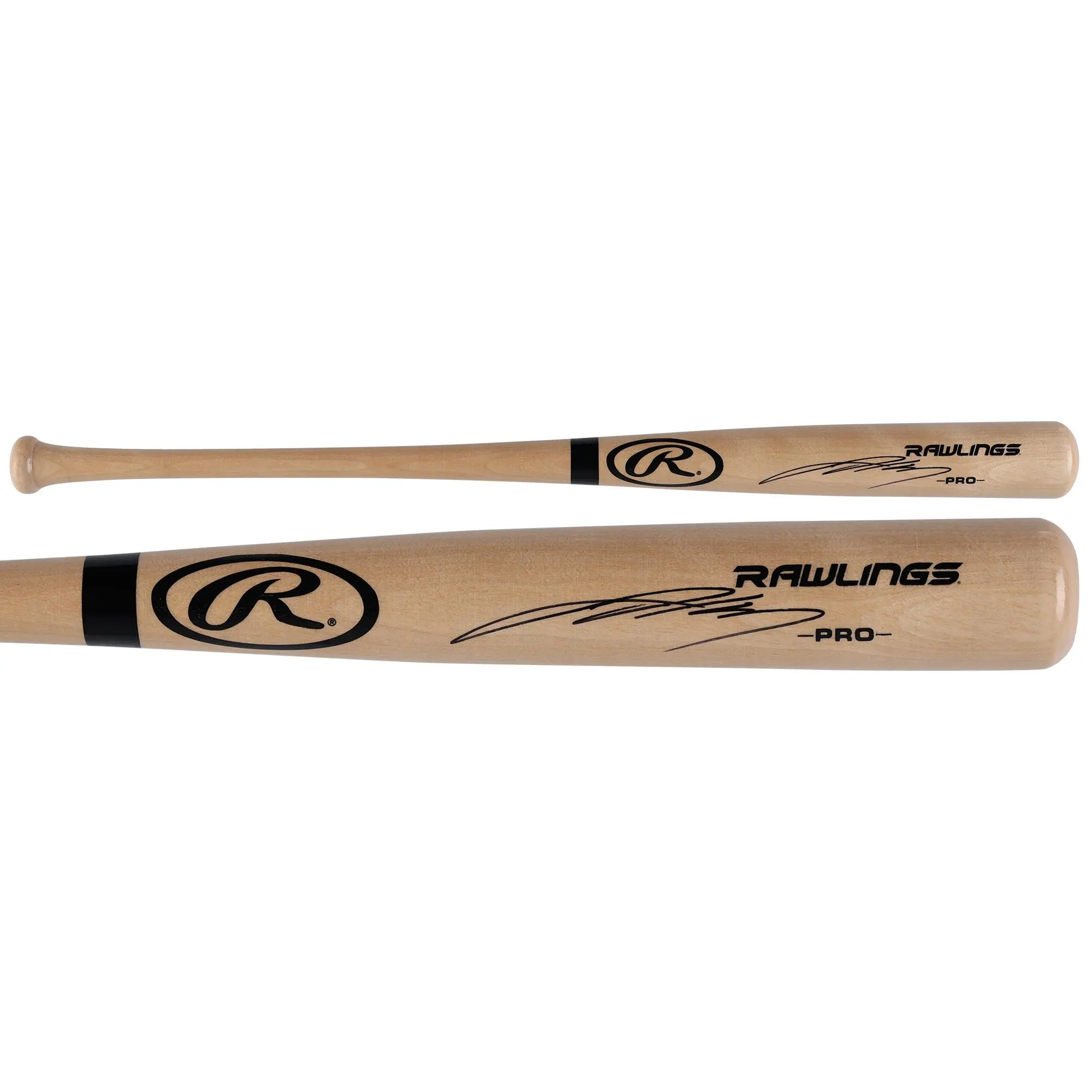 Jackson Holliday Baltimore Orioles Autographed Blonde Rawlings Pro Model Bat - Fanatics Authentic Certified