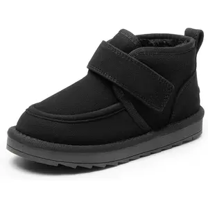 DREAM PAIRS KIDS Boys Boots Kids Girls Winter Warm Faux Fur Walking Ankle Boots for Toddler/Little Kid