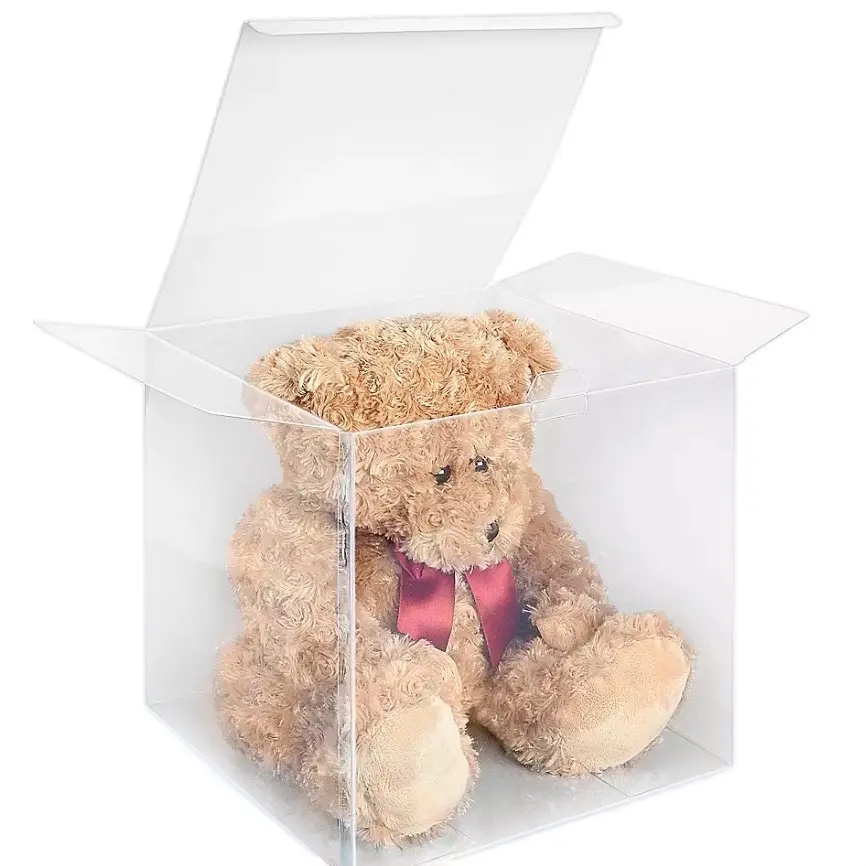 Clear Vinyl Boxes - 12 x 12 x 12" Plastic With Lid Clear Vinyl Boxes - 12 x 12 x 12" Plastic With Lid