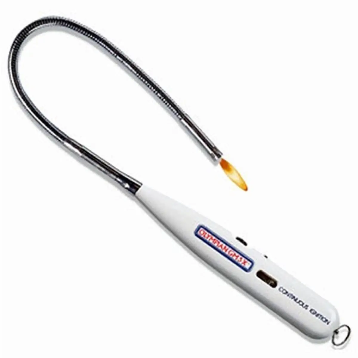 CAMCO GM-3X Gas Match, 15-in Long Flexible Utility Lighter with Adjustable Nozzles, Continuous Spark, Flame/Fuel Viewing Window, AA Battery Powered, Safety Lock, Handy Hanging Ring, Long Slender Design, 1.85 Lbs, 10000 Starts, Fishing & Outdoor Tool