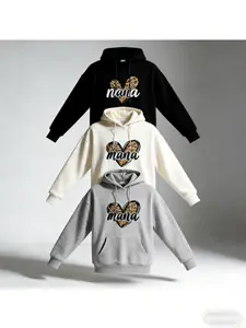 Women's Pullover Sweatshirt Drawstring Tis The Season Printed Waffle Hoodie Long Sleeve Tops with Pocket,Sweatshirts For Women