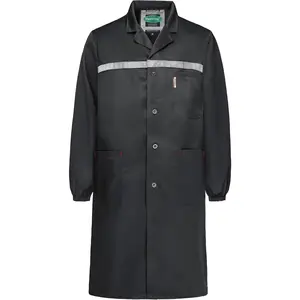 Long Sleeve Lab Coats for Men and Students, Ideal for Workshop DIY Mechanic Artist Painter Smock Laboratory Work