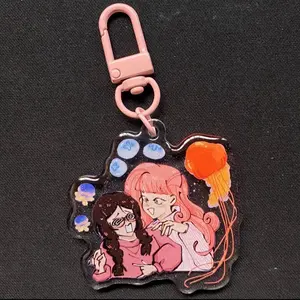 princess jellyfish acrylic charm