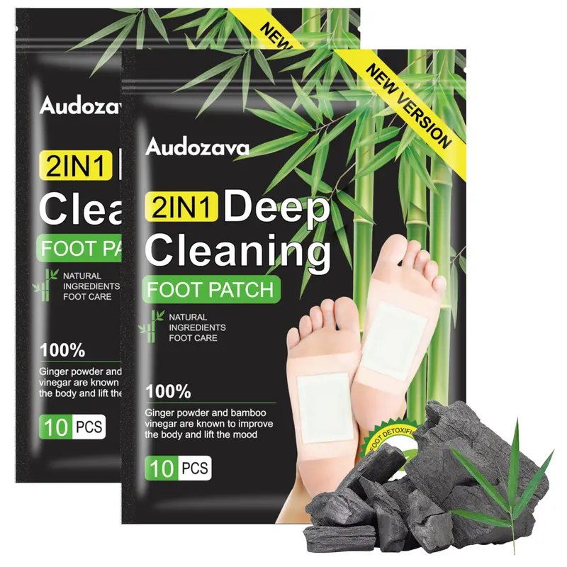 Organic Bamboo Charcoal Foot Patches with Dandelion Root - 40 Pieces, 3Years Shelf Life, Herbal Treatment Solution for Gentle Cleansing, Therapeutic Relaxation, Healthy Life Choice for Adults (Hand & Foot Care Masks)