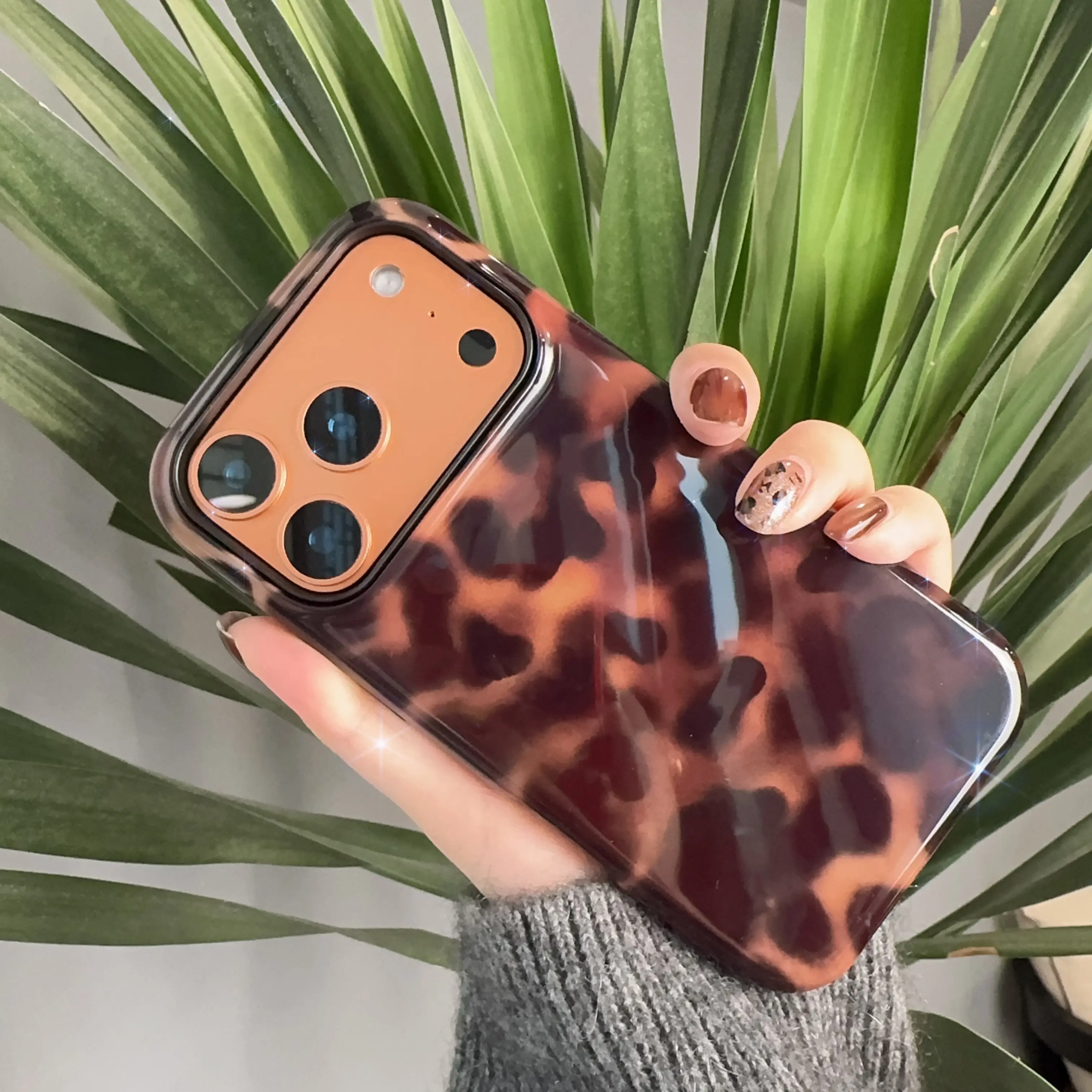 Labzone Leopard Print Magnetic Phone Case for iPhone 17 16 15 14 13 Pro Max Double Layered Protective Cover with MagSafe Compatibility Stylish & Secure Fit