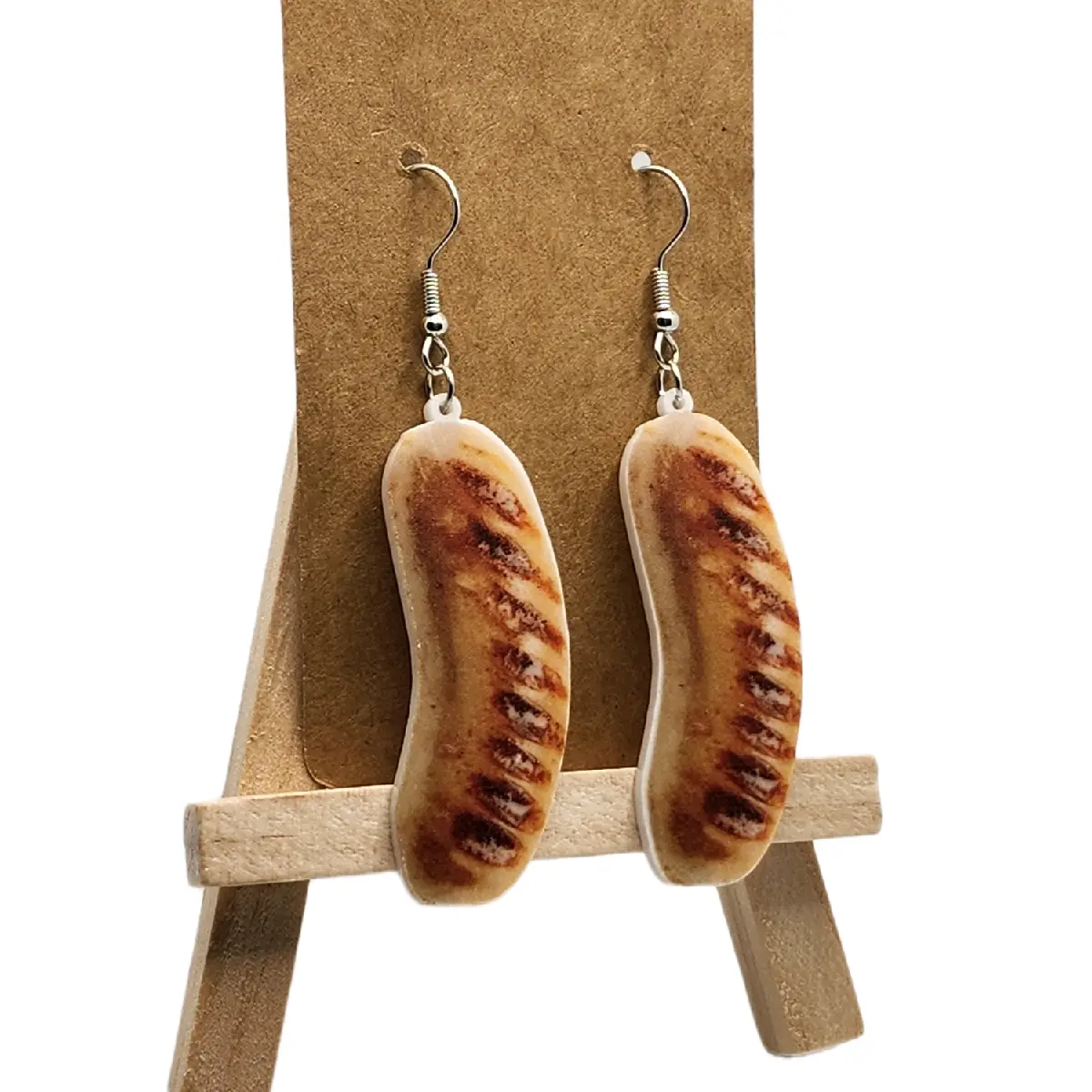 Fun Brat Earrings Durable Plastic 2.5 Inches Long Playful Design Hook Earrings Perfect for Any Occasion Quirky Jewelry Gift