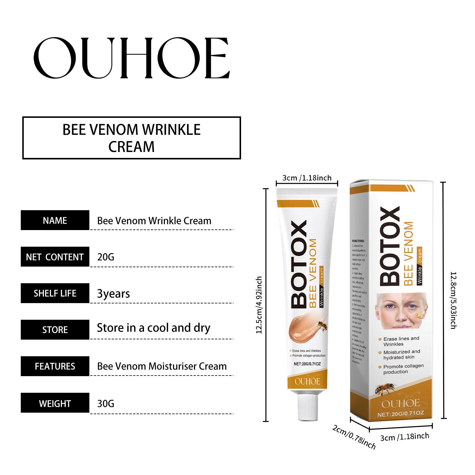 Bee Venom Anti-Wrinkle Cream:  Anti-aging peptide essence that creates glass-like skin and naturally slows down the aging process. Dermatologically proven, bee venom skincare #glassskintrend #antiaging