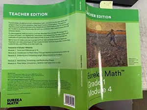 USED Book - Eureka Math Teacher Edition Grade 1 Module 4, Place Value, Comparison, Addition and Subtraction to 40 by Katrina Abdussalaam, Tiah Alphonso, Kelly Alsup , Catriona Anderson (Paperback Bunko) - English