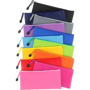 12 Pack Zipper Pouch, Bulk Waterproof Pouch Cases, Multi-Purpose Organizer Bags for Office Supplies, Travel Accessories