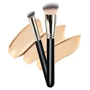 Makeup Brushes  - Foundation Brush and Flawless Concealer Brush Perfect for Any Look Premium Luxe Hair Contour Brush Perfect for Blending Liquid,Buffing,Cream,Sculpting,Mineral Makeup