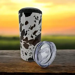 4 in 1 cow hide can cooler.  Drinkware
