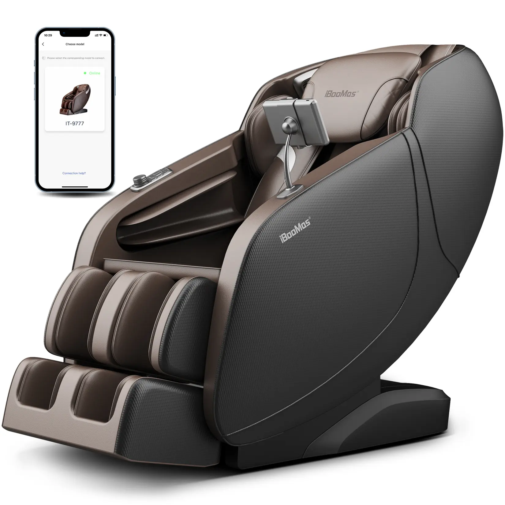 IBooMas IT-9777 Motorized Full-Body 0-G 3D Massage Chair, SL Track, Thai Stretch, Chest Heating, Pedal Relaxation Aid - Full Body Heated Massage Chair, Full Body Massage Chairs