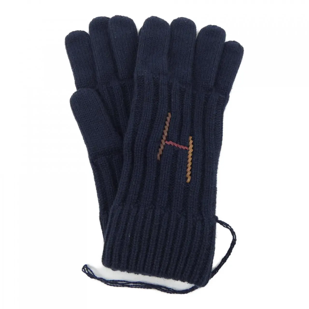 Pre-owned HERMÈS Others Small Leather Goods Glove Silk Cashmere Glove M
