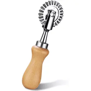 Pastry Wheel Cutter – 1.3" Ravioli Crimper & Pasta Cutter Wheel for Home and Kitchen Use, Ideal for Baking & Dough Prep