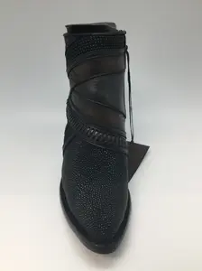 Cuadra-Botin De Matarraya Negra (Mujer) Girl Women