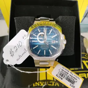 Invicta Reserve Automatic Watch  with Blue Dial and Steel Acero Tone Case New