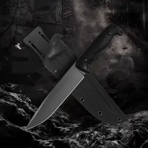 Multifunctional Outdoor Knife,G10 Handle +Lanyard Design,CNC Numerical Control Fine Grinding Process,Knife with K Sheath,for Camping,Fishing,Exploration,Hiking,Backpacking Essential,Gift for Adventure Lovers