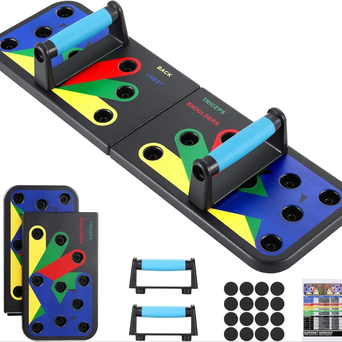 Portable Multifunctional Push up Board, Foldable Pull-up Bar, Strength Training Equipment for Home Gym Workout