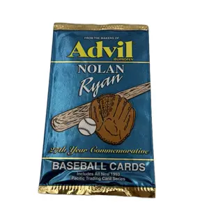 1993 Nolan Ryan Pacific Advil Baseball Pack - 2 Cards Per Pack