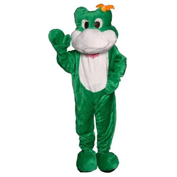 212 MAIN Adult Frog Mascot Jumpsuit Costume - 358, 1 Size Fits Most, Polyester Clothes, Washable, for Cheerleading & Outdoor Leisure Recreation