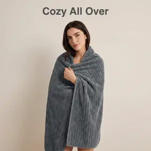 Oversized Microfiber Bath Towel Grey 500GSM Highly Absorbent Quick-dry Perfect for Family Use Bathroom Gym Hotel & Daily Use