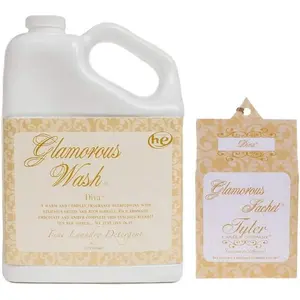 Tyler Candle Glamorous Wash Diva Laundry Detergent 128oz w/Diva Sachets Bundle (1)