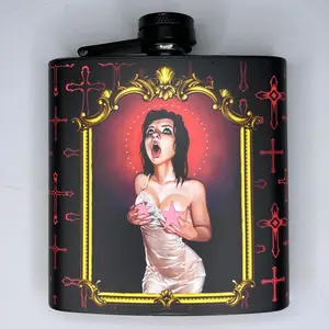 6 oz stainless steel flask 'Baptism'