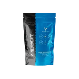 VITALHEALTH Neurokafe - Adaptogenic Coffee with Ganoderma Nootropics & Probiotics for Mental Focus Gut Brain Harmony & Energy Boost
