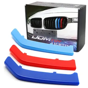 iJDMTOY For BMW F30 F31 3 Series 320i 328i 330i 335i 340i w/Performance Black Kidney Grilles (8 Beams), NOT 11-Beam Standard Grille or 4 Series Exact Fit M-Color Grille Insert Trims