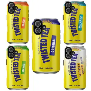 Hard Iced Tea Twisted Tea Original Phone Case For iPhone 16 Promax 15 14 13 12 11 X 8 Plus Mini Pro, Durable Protection Cover Smartphone