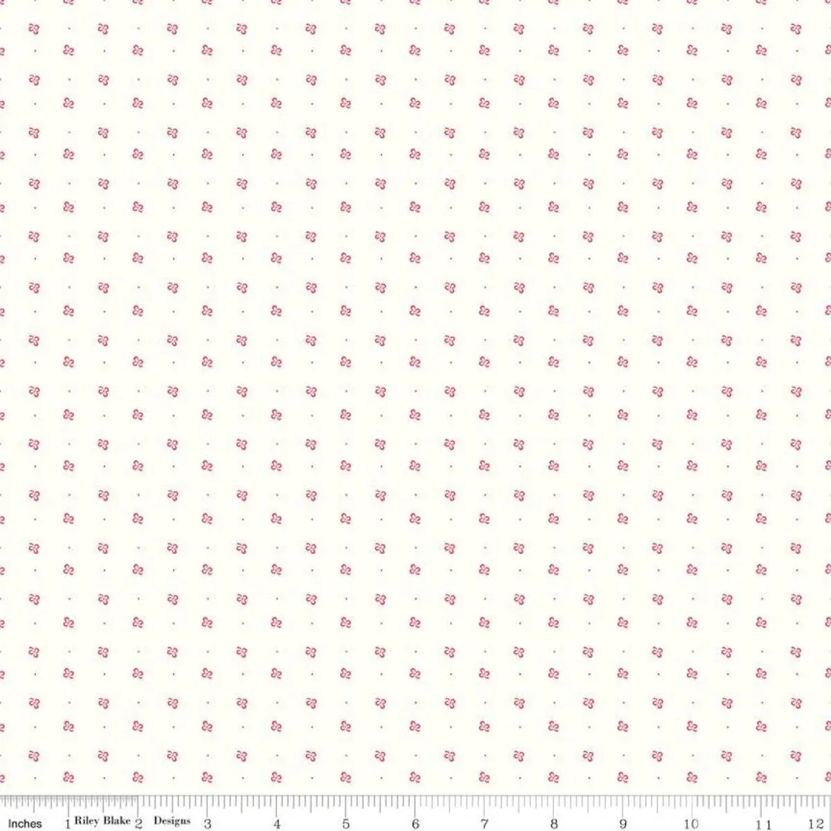 Lori Holt Farmer’s Daughter Cherries Background Coral Fabric by the half Yard – Riley Blake Designs Low Volume Quilt Fabric