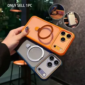 The stand style protective case designed specifically for iPhone 17 Pro Max provides full position protection, Shockproof, anti iron drop design, suitable for iPhone 17 Air 16 Pro Max 15 14 Plus Pro Max matte texture, business new men's exclusive