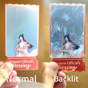 Anime Heavenly Official's Blessing Transparent mirror Card - Tian Guan Ci Fu, Xie Lian HD Photocard Bookmarks, Gift - Decor & Hanging Card
