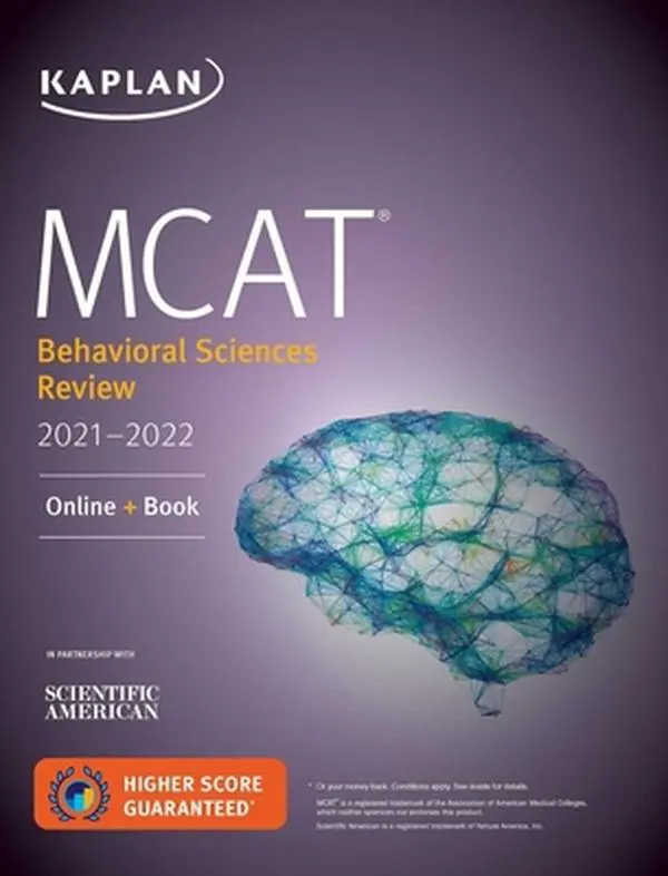 USED Book - MCAT Behavioral Sciences Review 2021-2022: Online + Book by Kaplan Test Prep (Paperback) - english