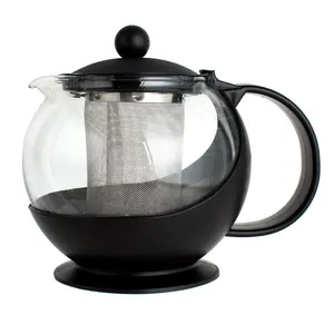 25 oz. Glass Tea Pot Infuser with Stainless Steel Basket
