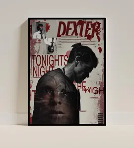 [Sale off up to 65%] [No frame, Free Ship] Dexter Morgan poster "tonights the night" (No Frame)