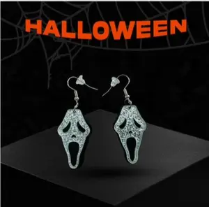 Sparkle GhostFace Earrings