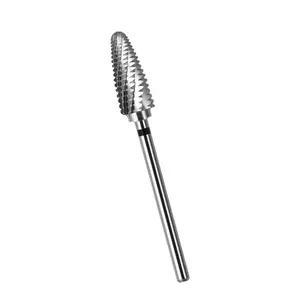 Electric Nail Drill Bit Double-Step Tungsten Alloy Heat Control Quick Disassembly