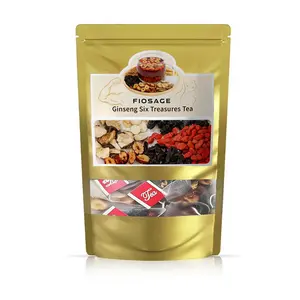 FLOSAGE Kidney Tea Formula, Father's Day Ginseng Six Treasures Tea Organic Kidney Cleanse Tea, Traditional Kidney Cleansing Tea for Men & Women Natural Beverage